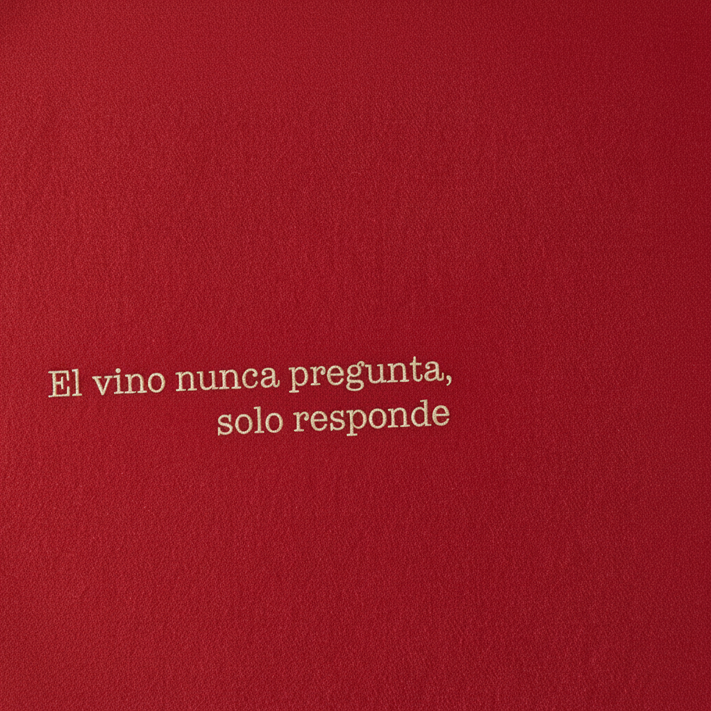 mantel rojo de algodón personalizable con frase en beige y con relleno