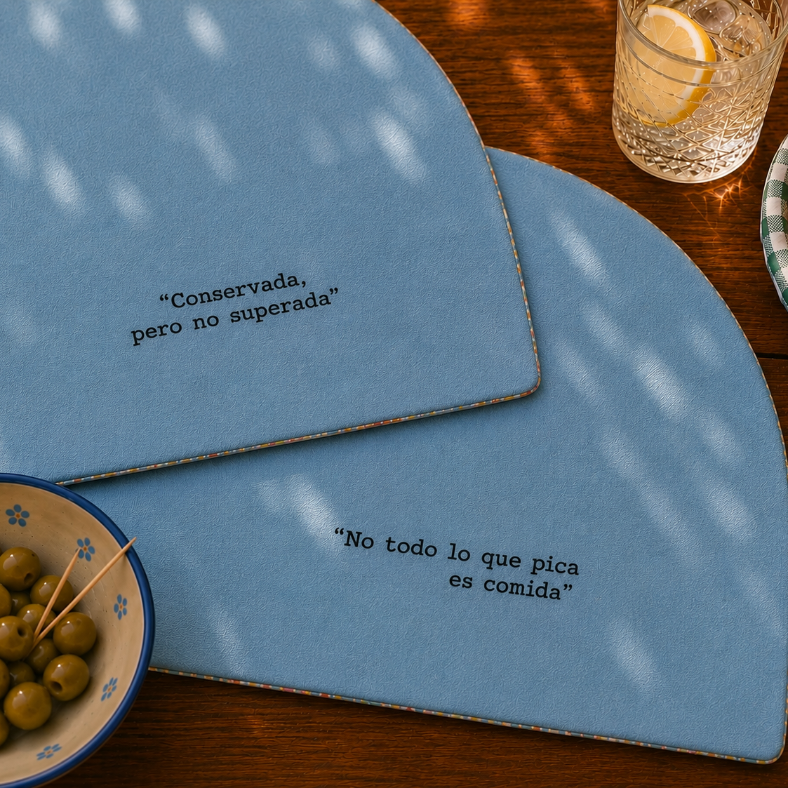frases para manteles individuales personalizados colección el legado de la gilda