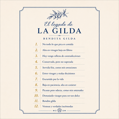 frases tematica gilda para personalizar cada mantel