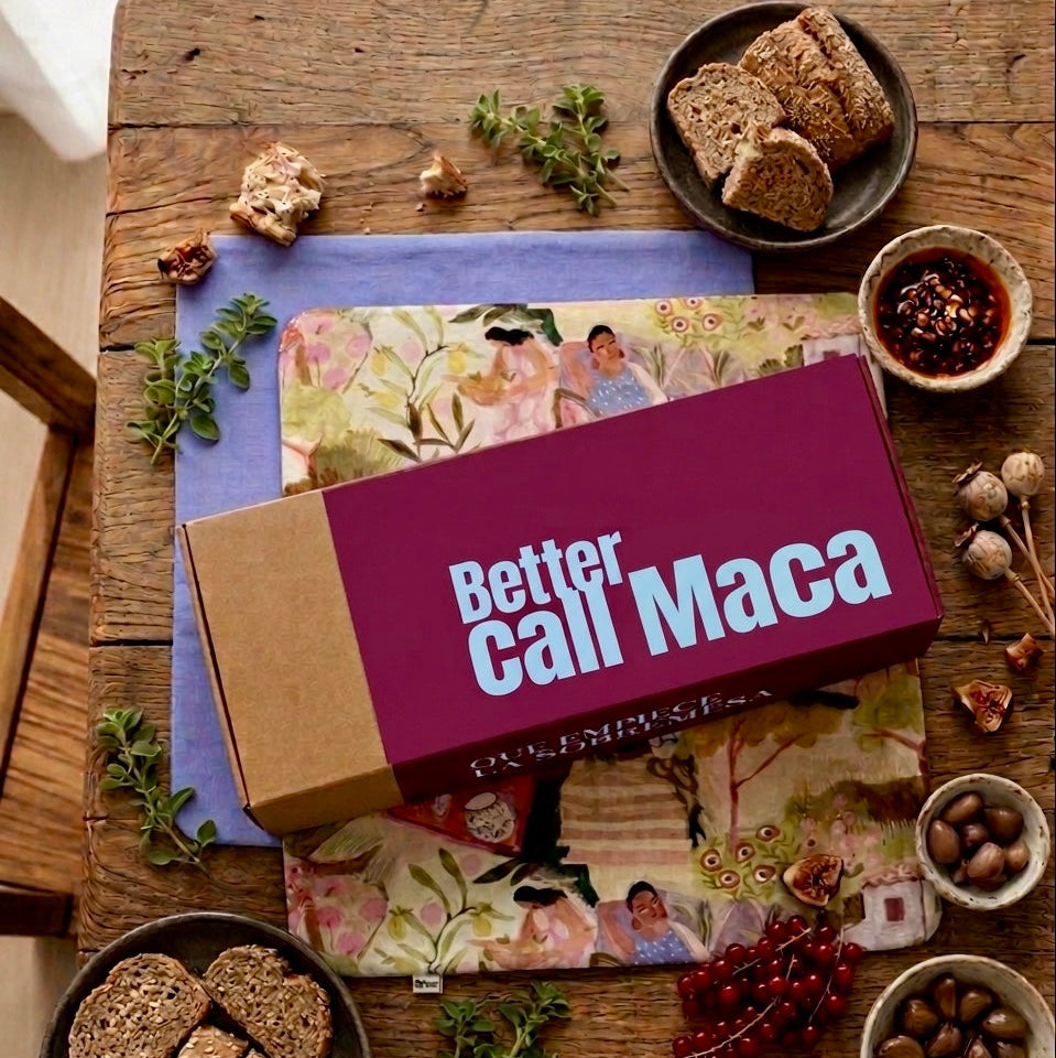 packaging marca de manteles individuales de algodon reversible en ambiente mediterráneo